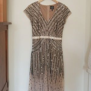 Adrianna Papell sequin gown 4